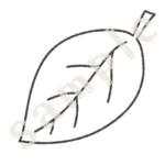 落ち葉　線画　sample