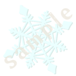 雪の結晶1 カラー　sample