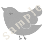 小鳥1白黒sample