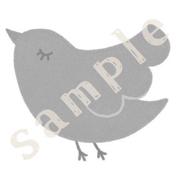 小鳥1白黒sample