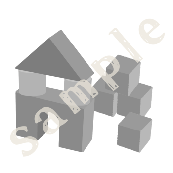 積み木白黒sample