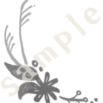 丸フレーム秋　下カギ白黒sample