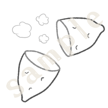 焼き芋　線画sample