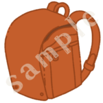 赤いランドセルのイラスト　カラーsample