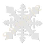 雪の結晶2 白黒sample