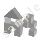 積み木白黒sample
