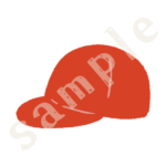 赤帽子のイラスト　カラーsample