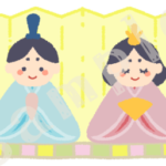 雛人形のイラスト　カラーsample