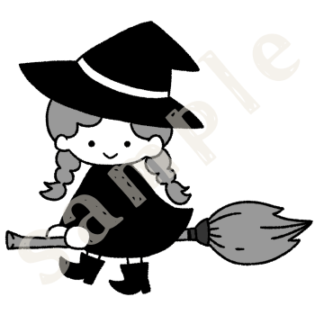 魔女　白黒sample